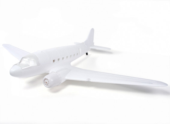 Hobbyking ™ C-47 / DC-3 EPA Weiß 1600mm (Kit)