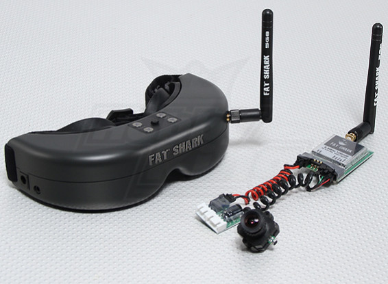 Fat Shark Predator RTF FPV-Headset-System w / Kamera und 5.8G TX