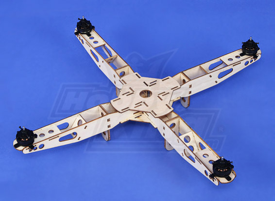 Hobbyking® ™ Super-Mini-Quadcopter Rahmen mit Motoren (445mm)