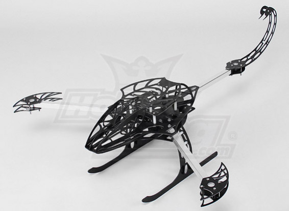 Hobbyking Y650 Scorpion-Glasfaser-Multi-Rotorrahmen 650mm