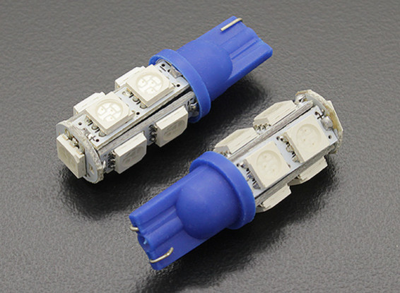 LED-Mais-Licht-12V 1.8W (9 LED) - Blau (2 Stück)
