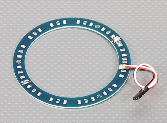 LED-Ring 100mm Rot w / 10 wählbare Modi