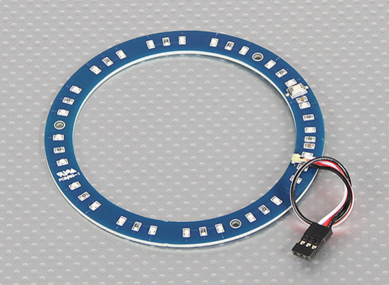 LED-Ring 100mm Blau w / 10 wählbare Modi