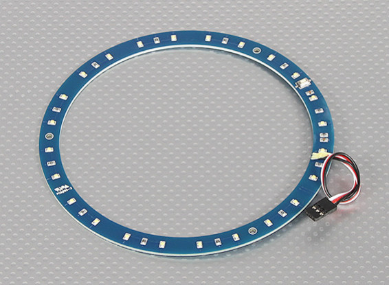 LED-Ring 145mm Weiß m / 10 wählbare Modi