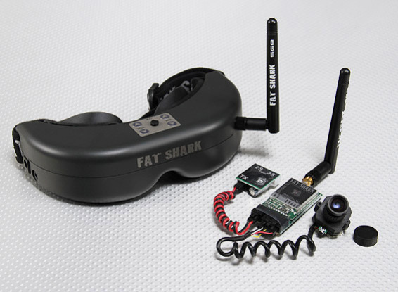 Fatshark PredatorV2 RTF FPV-Headset-System w / Kamera und 5.8G TX