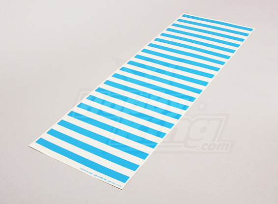 Aufkleber-Blatt-Streifen-Muster-Blau / Clear 590mmx200mm