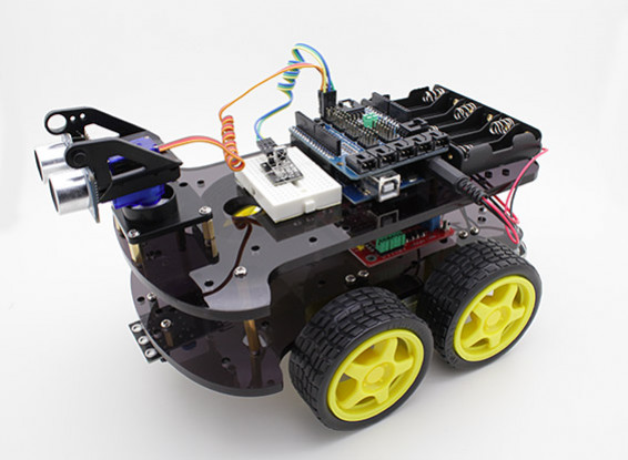 Kingduino 4WD Ultraschall-Roboter-Bausatz