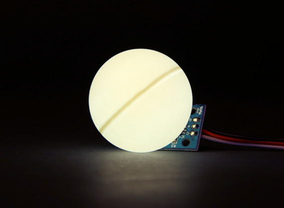 LED PCB Strobe Weiß 3.3 ~ 6.0V mit Kugel Diffusor