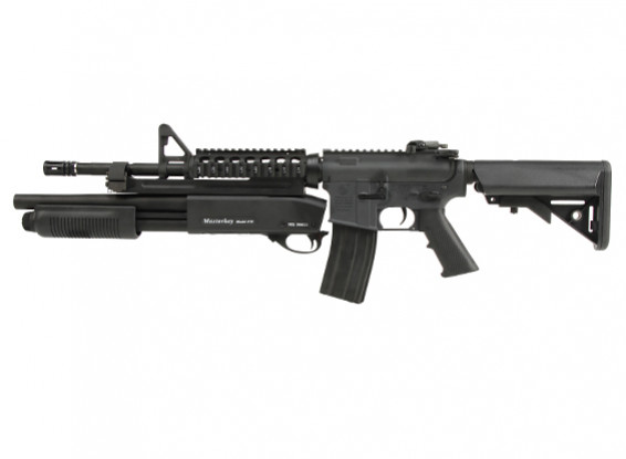 G & P M4 RAS AEG mit Masterkey (Colt, Schwarz)