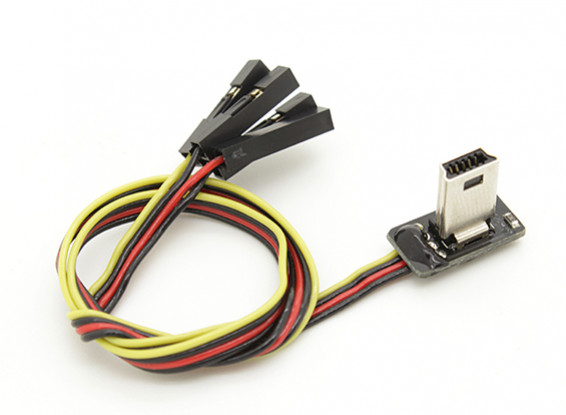 Super Slim GoPro 3 A / V-Kabel und Stromkabel für FPV