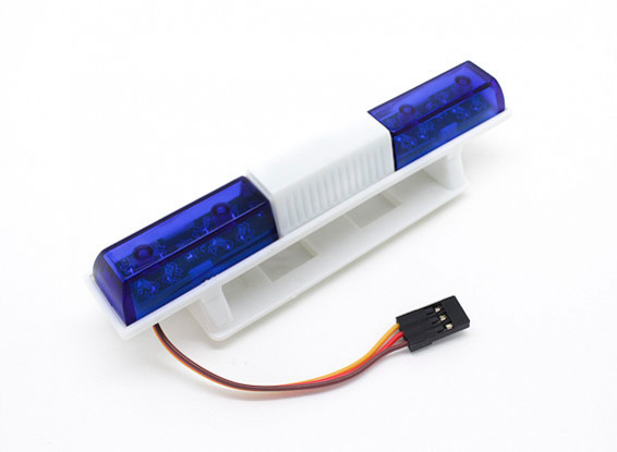 Polizei-Auto-LED-Beleuchtungssystem Squared Stil (blau)