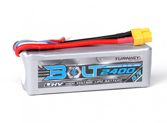 Turnigy Bolt 2400mAh 4S 15.2V 65 ~ 130C High Voltage Lipo-Pack (LiHV)