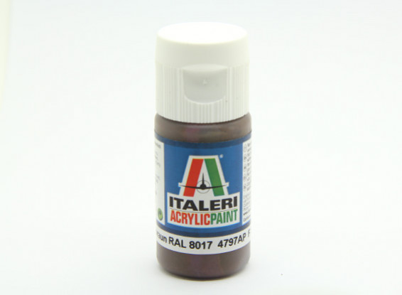 Italeri Acrylfarbe - Flach Pz Schokobraun RAL 8017