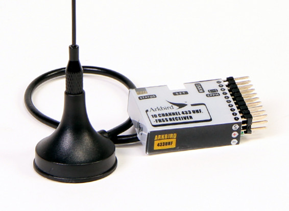 Arkbird 433MHz 10-Kanal UHF-FHSS-Empfänger mit Failsafe