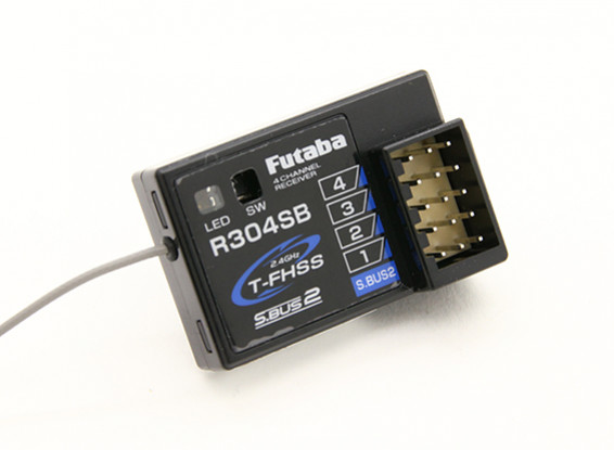 Futaba R304SB 2,4 GHz FHSS S.Bus 4-Kanal-Empfänger