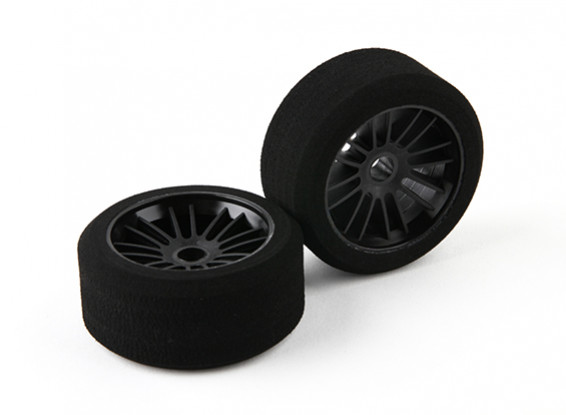 Xceed "Enneti" 1/10 WGT Carbon-Teppich vorne Foam Tire Set (Medium sh35)