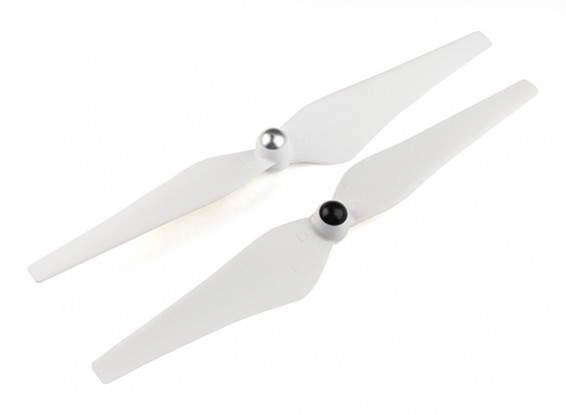 Hobbyking ™ Selbstanzugs Propeller 9.4x4.3 Weiß (CW / CCW) (2 Stück)