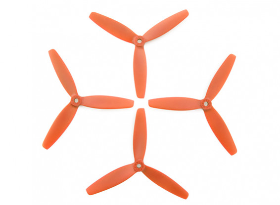 5x4inches 3-Blatt-orange