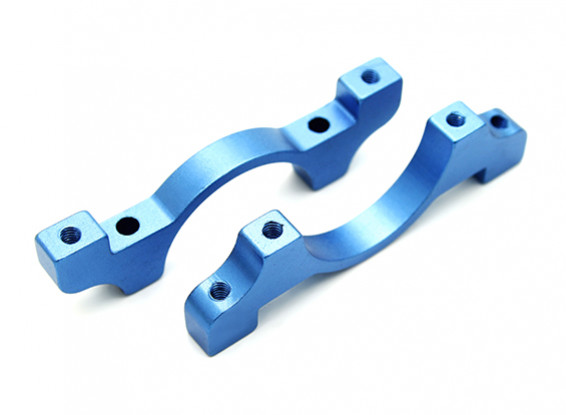 Blau eloxiert CNC-Aluminiumrohrklemme 20 mm Durchmesser
