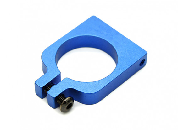 Blau eloxiert Einhäuptiges CNC-Aluminiumrohrklemme 20 mm Durchmesser