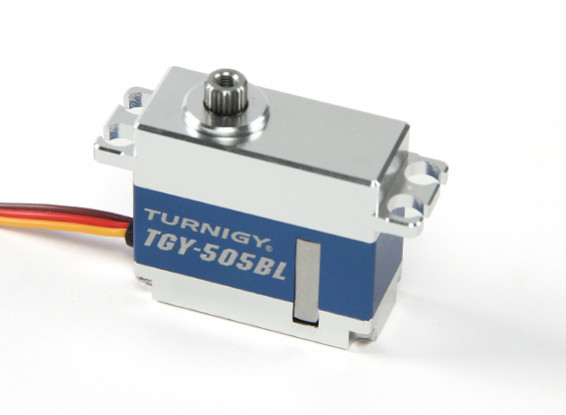 Turnigy ™ TGY-505BL Brushless HV / DS / MG Servo w / Legierung Fall 6.2kg / 0.08sec / 40g
