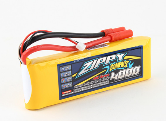 ZIPPY Compact 4000mAh 2s 40c Lipo-Pack