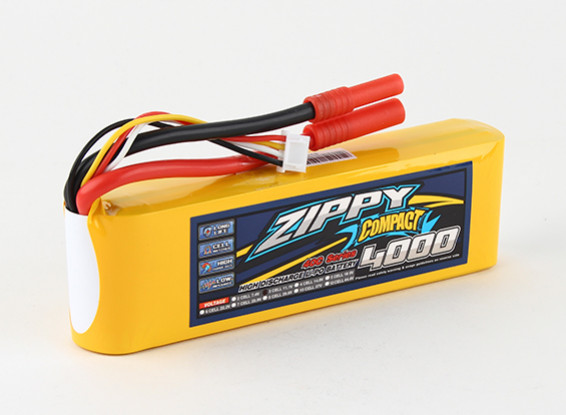 ZIPPY Compact 4000mAh 3s 40c Lipo-Pack