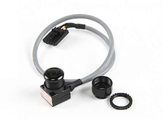 Aomway Mini 600TVL FPV Tuned-CMOS-Kamera mit Mikrofon und geschirmtes Kabel (PAL)