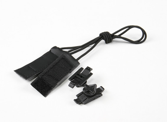 FMA Goggle Bungee Hook and Loop Strap Kit (Black)