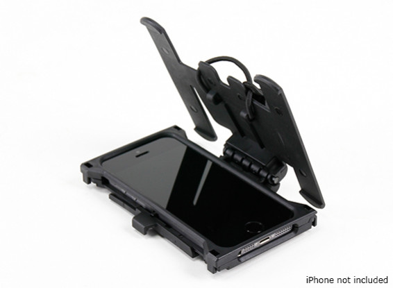 FMA Mobil Fall mit MOLLE Plattform für iPhone 5 / 5S (Schwarz)
