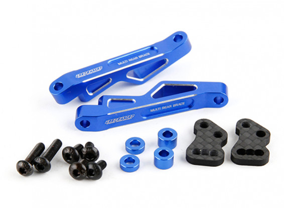 Aktiv Hobby Yokomo Drift Paket-Aluminiumrück Brace w / Fiber Rollmittelplatte (Deep Blue)