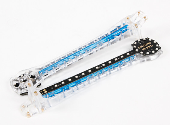 Upswept LED-Arme-Upgrade für V500 / H550 und DJI Flamewheel Multirotors (blau) (2 Stück)