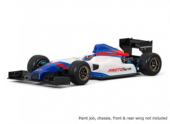 Protoform F1-Vierzehn Clear Body für 1/10 Formel 1