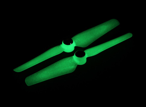 5 x 3.2 Selbstanzugs Propeller für Multi-Rotor CW & CCW Rotation (1 Paar) Glow In The Dark