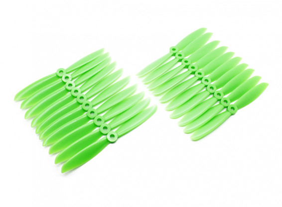 Gemfan Acromodelle ABS Großpackung 6x4,5 Green (CW / CCW) (10 Paare)