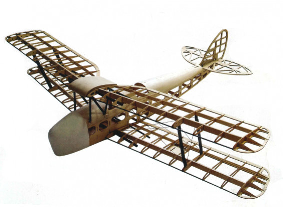 De Havilland DH82a Tiger Moth Doppeldecker 1400mm Laser Cut Balsa Kit