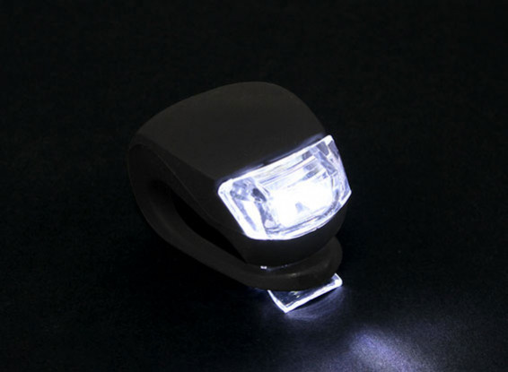 Schwarz Silicon Mini-Lampe (White LED)