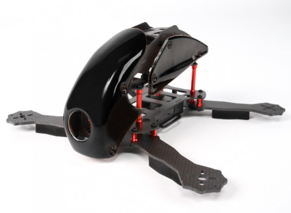 Hobbyking ™ Robocat 270mm Echte Carbon-Racer Quad (schwarz)