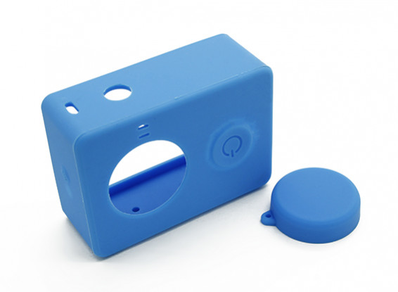 Schutzhülle und Objektivdeckel für Xiaoyi-Action-Kamera (blau)