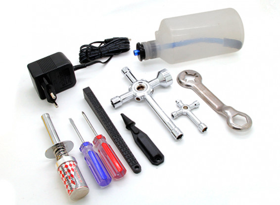 Turnigy Nitro Motor Starter Pack mit Werkzeug-Set (1/10-1/8.)