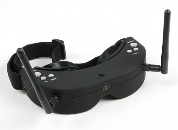 Skyzone FPV Schutzbrillen 5,8GHz Div 40CH Raceband RX einschließlich H / Tracker (V2)