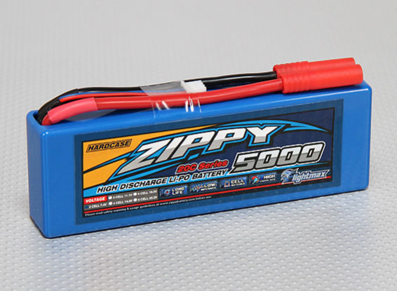 ZIPPY 5000mAh 2S1P 20C Hardcase-Pack