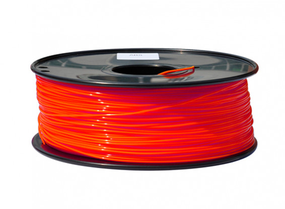 Hobbyking 3D-Drucker Filament 1.75mm PLA 1KG Spool (Fluorescent Red)