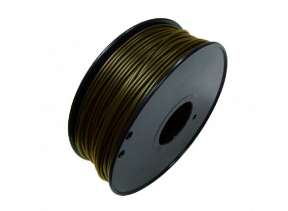 Hobbyking 3D-Drucker Filament 1.75mm Metall-Verbund 0,5 kg Spule (Bronze)