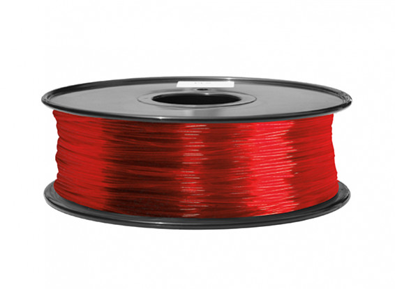 HobbyKing 3D Printer Filament 1.75mm ABS 1KG Spool (Translucent Red)