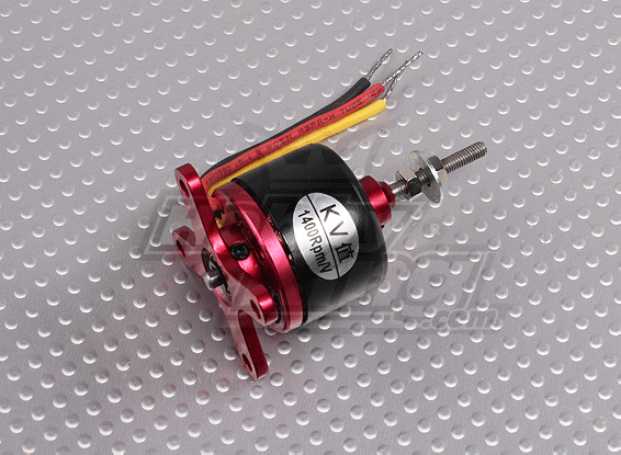 C2830-1400kv Brushless Motor (Rot / Schwarz)