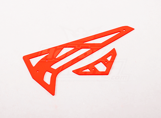 Neon Orange Fiberglas horizontale / vertikale Flossen HK / Trex 450 PRO