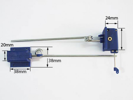 Mechanische Retracts 3,5 mm x 140 mm lang (PAIR)