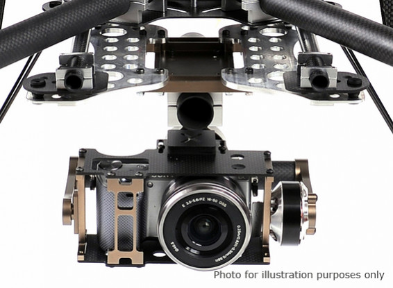 X-Webcam X140BS Brushless Gimbal und Steuerpult für Sony NEX5 (Short Lens)