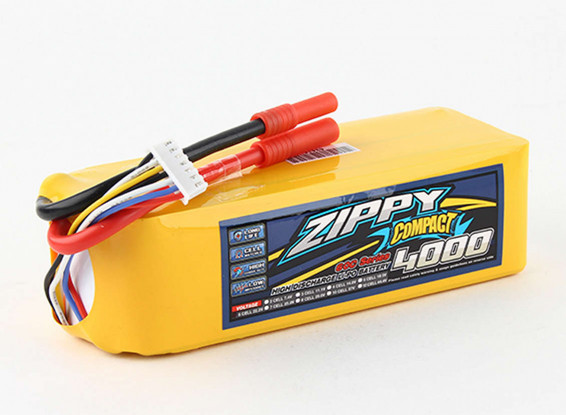 ZIPPY-Compact-4000mAh-6S-60c-Lipo-Pack-Battery-9067000052